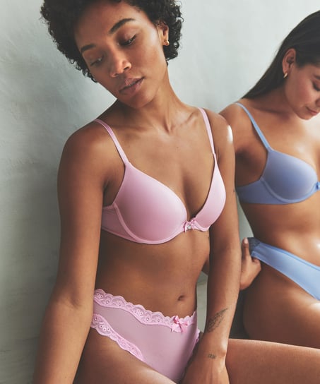 Soutien-gorge à armatures préformé Plunge, Rose