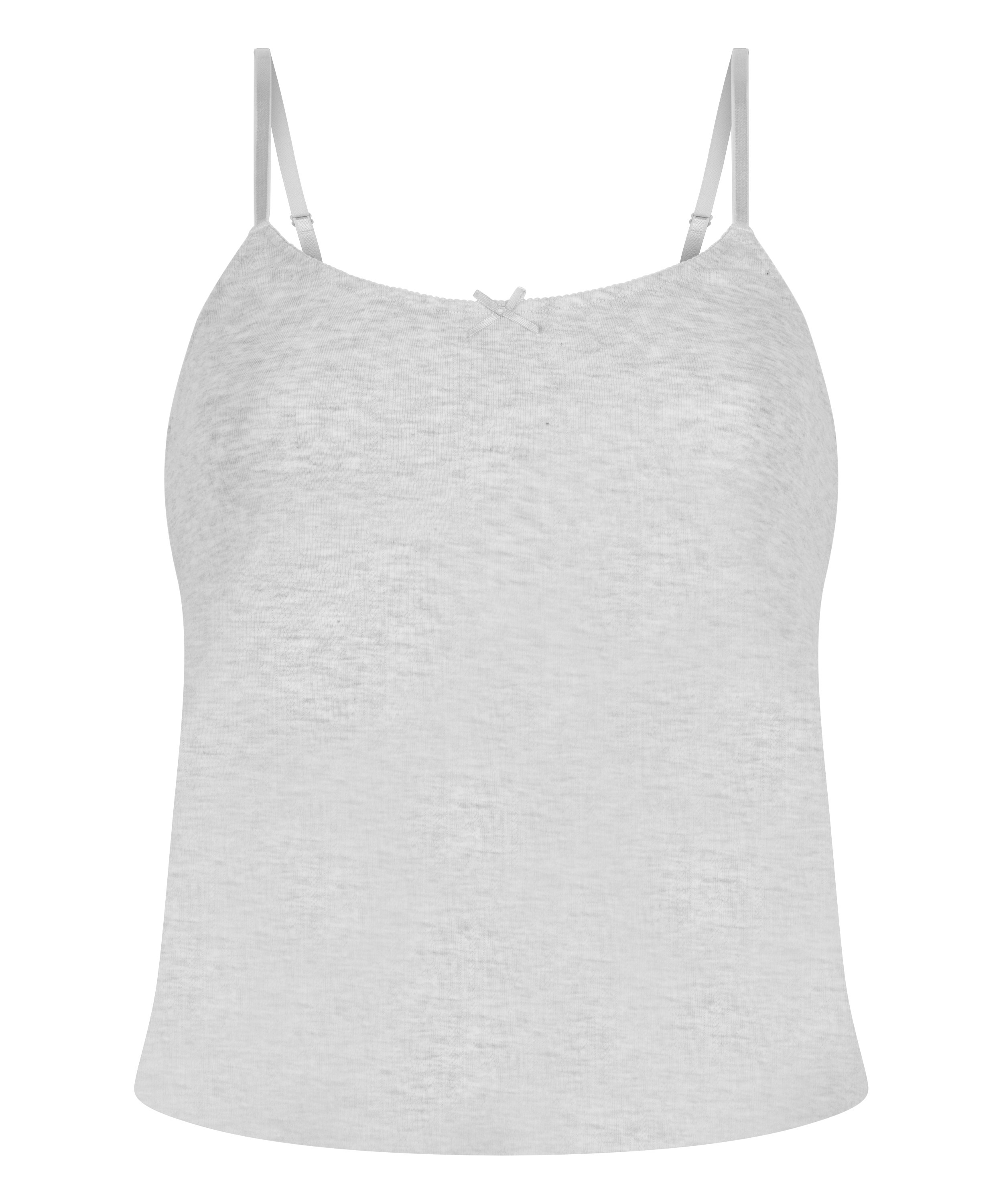 Haut de pyjama Pointelle, Gris, main