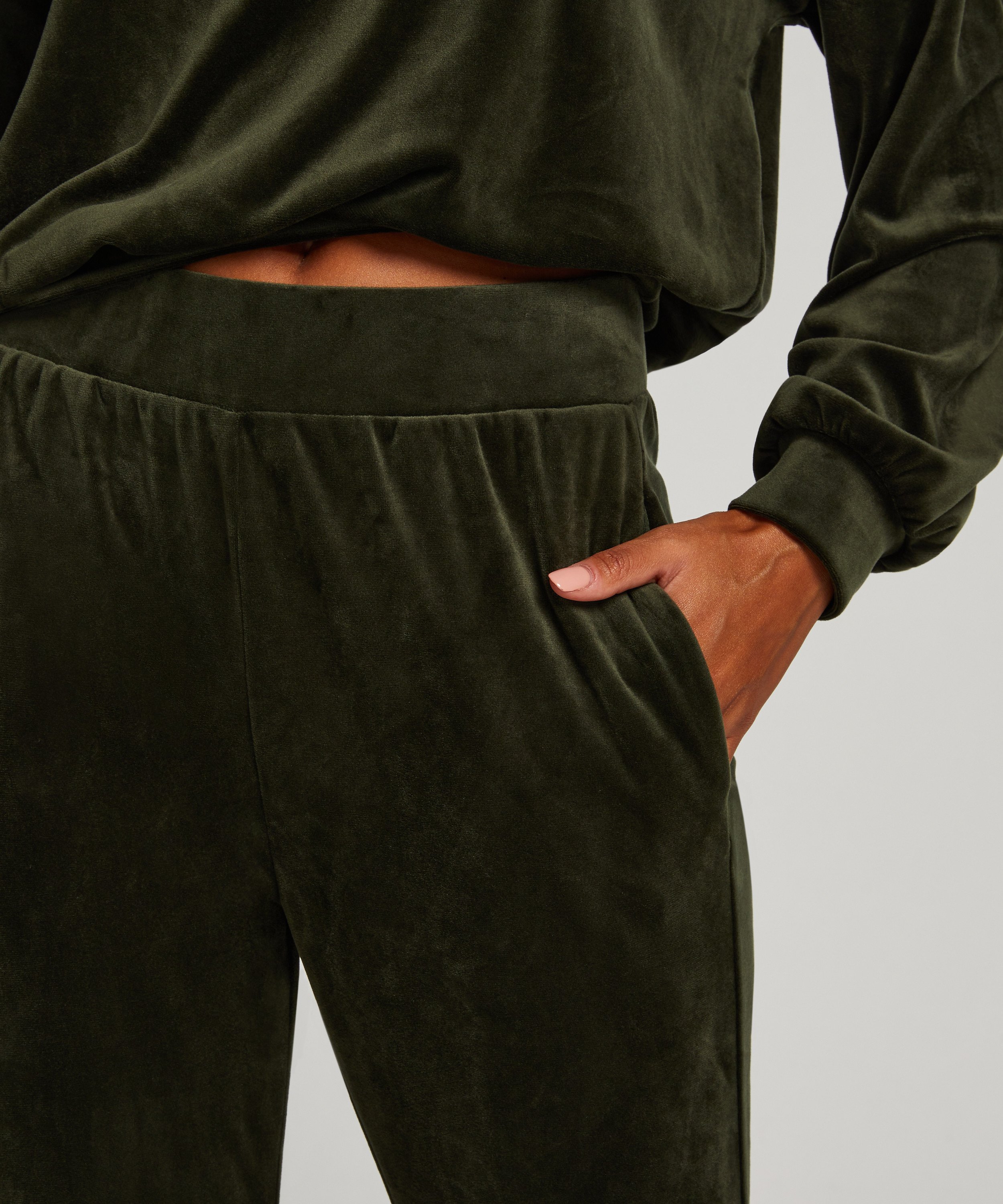 Tall Pantalon de jogging Velours, Vert, main