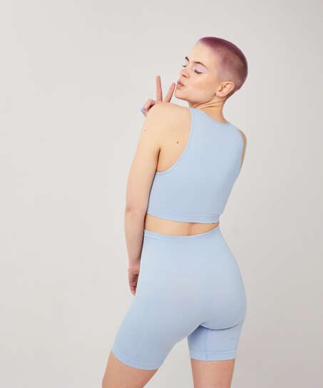 Crop top Bae, Bleu