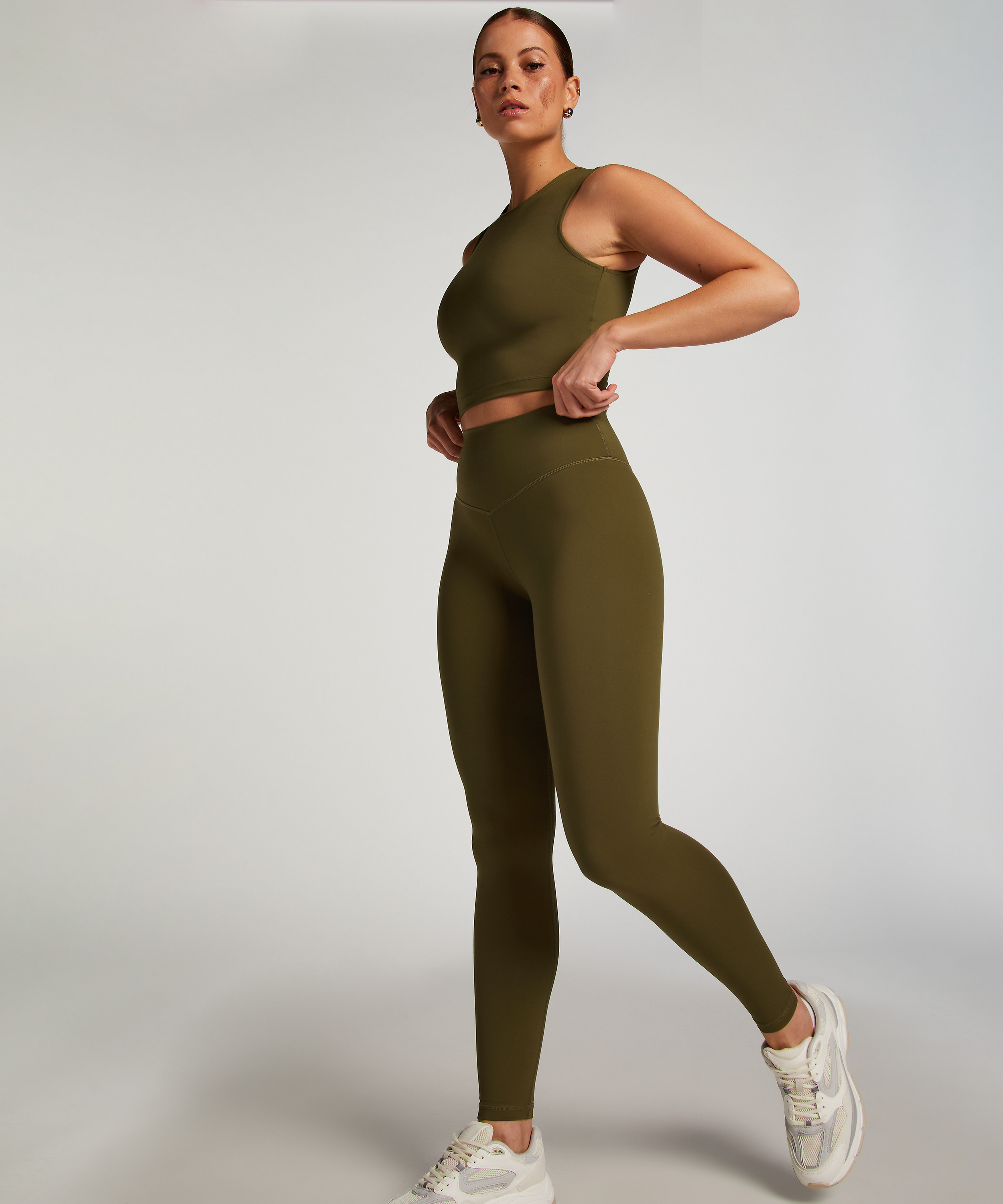 HKMX Legging taille haute, Vert, main