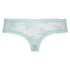 Slip brésilien V-shape Floral Mesh, Blanc