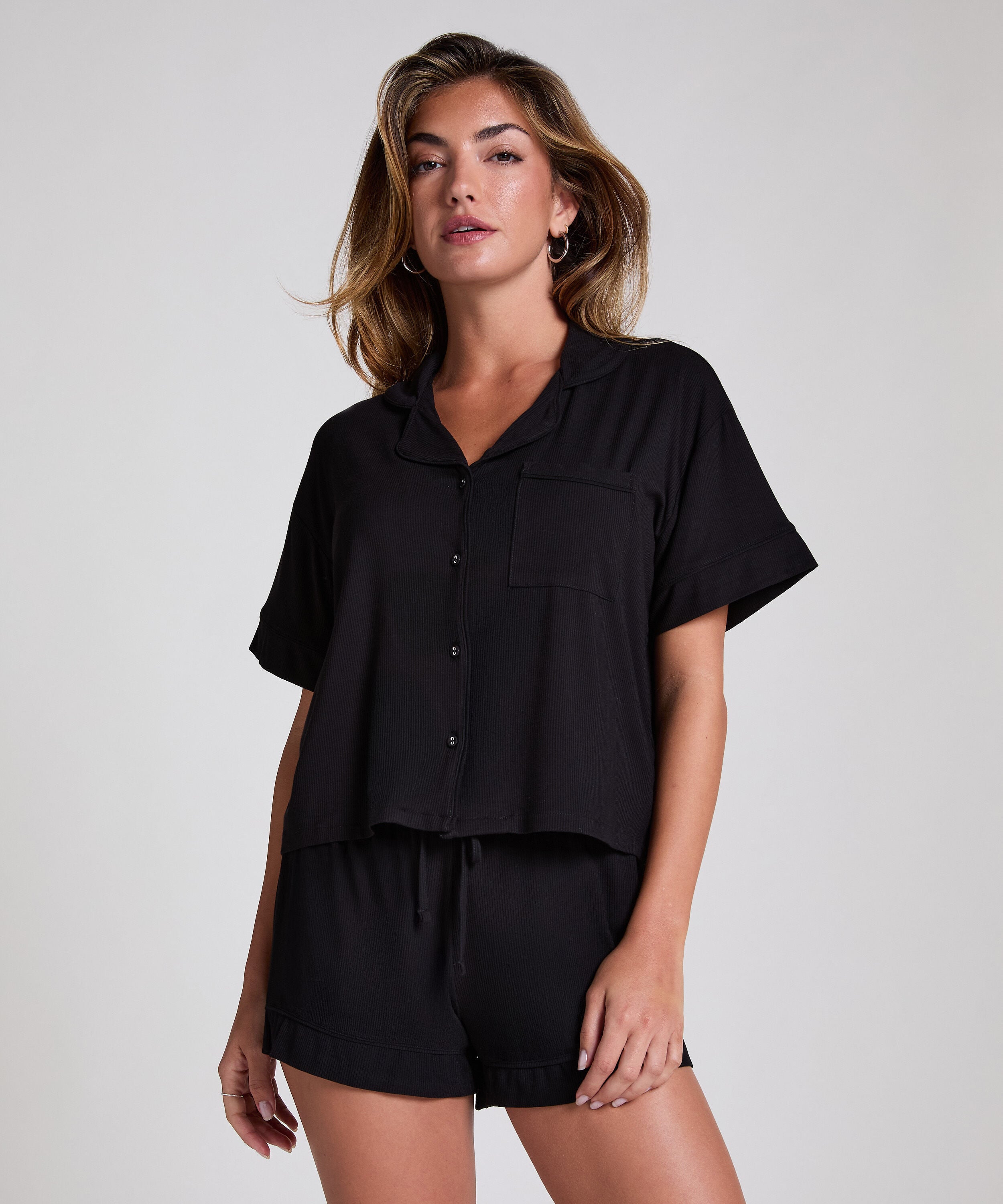Short velours, Noir Short velours, Noir