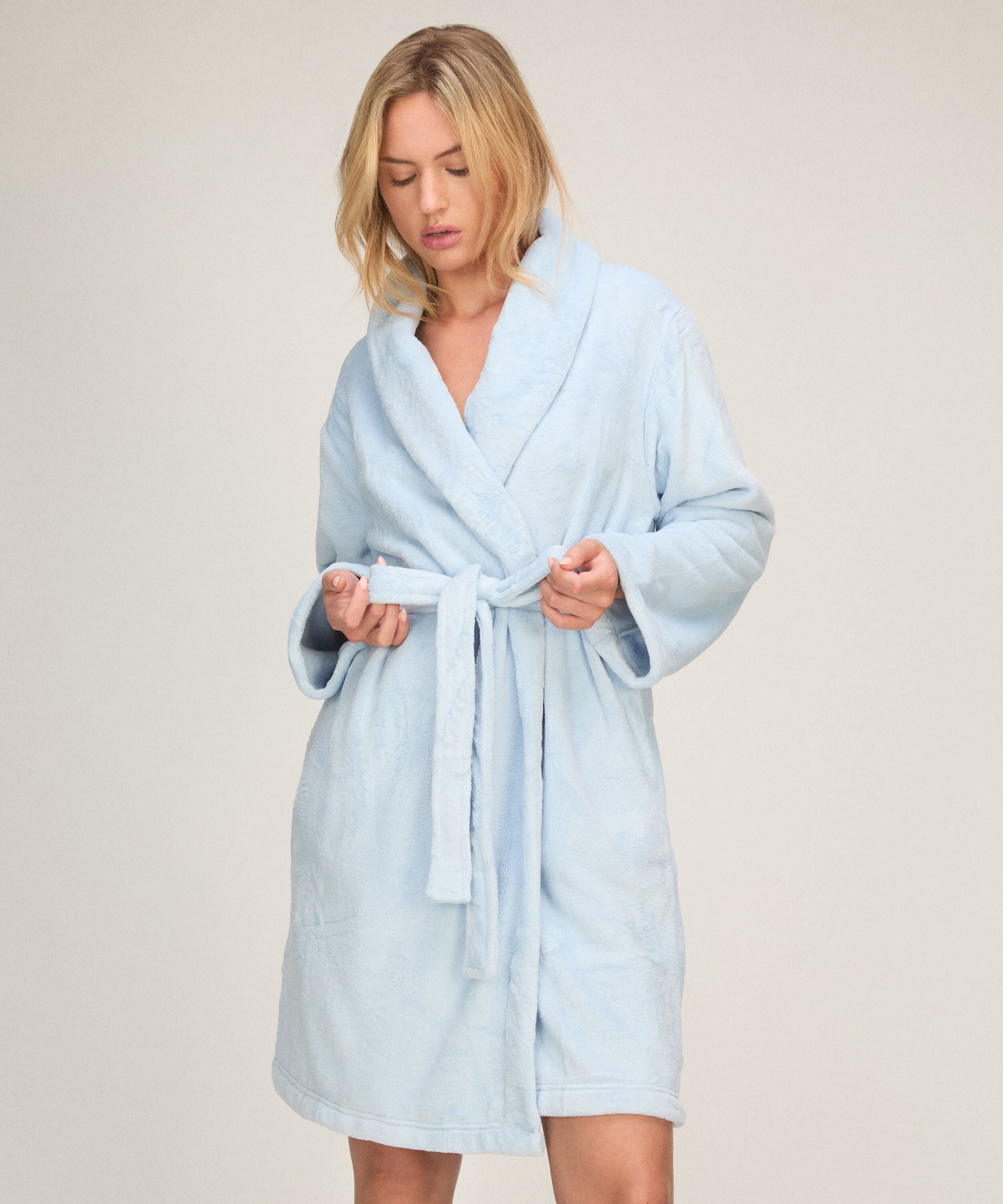 Peignoir Fluffy Fleece, Bleu Peignoir Fluffy Fleece, Bleu