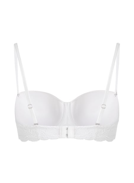 Soutien-gorge à armatures préformé sans bretelles Angie, Blanc