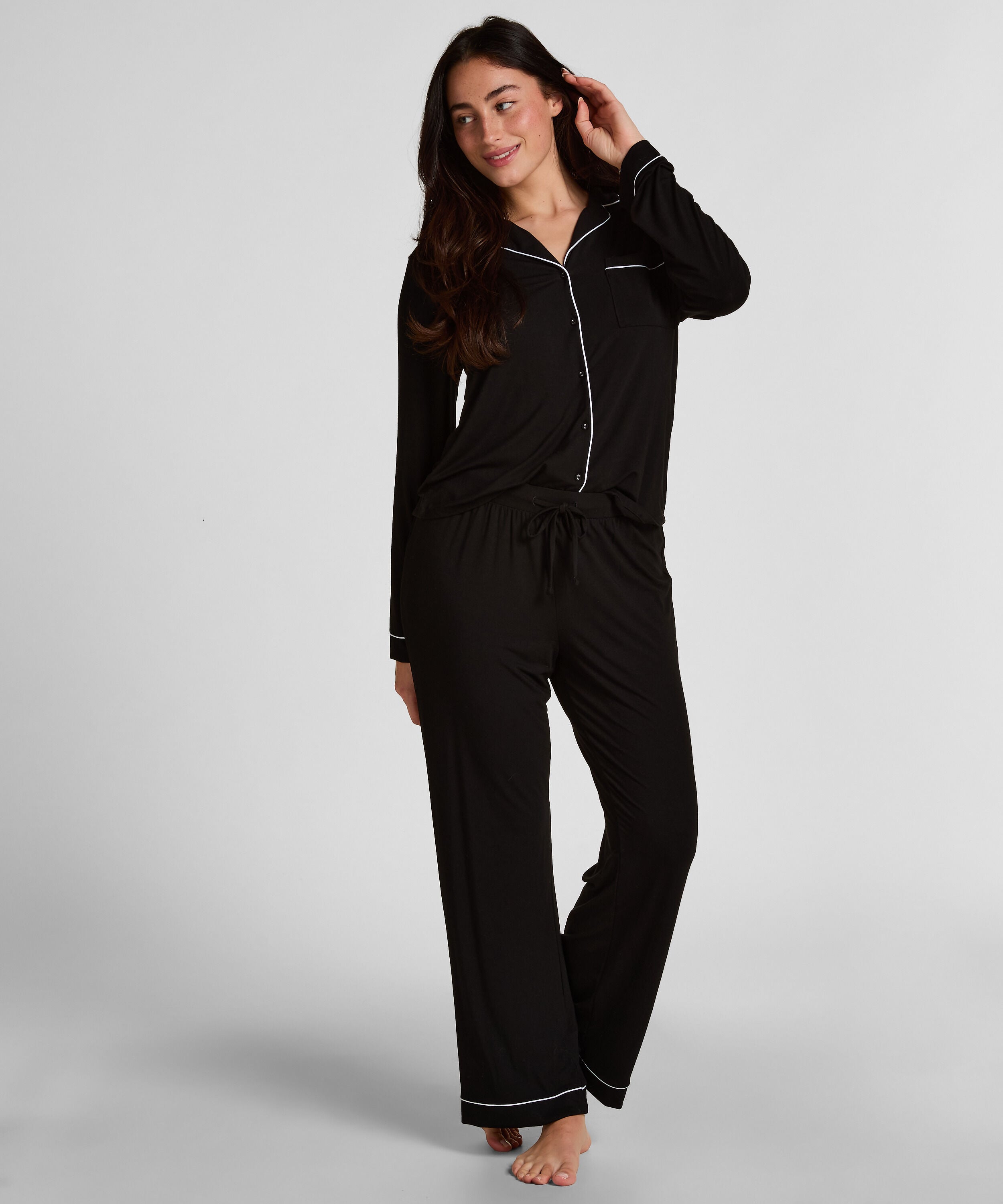 Pantalon en jersey Essential, Noir