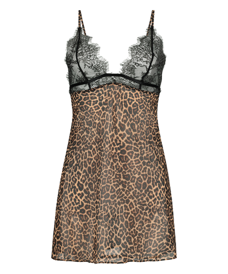 Nuisette mousseline Holly, Noir