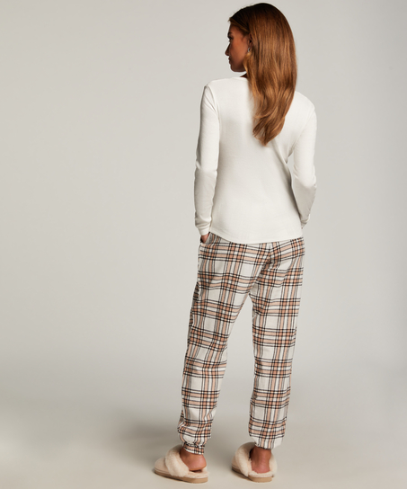 Pantalon de Pyjama Flanel, Beige
