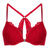 Soutien-gorge à armatures push-up préformé Whitney, Rouge