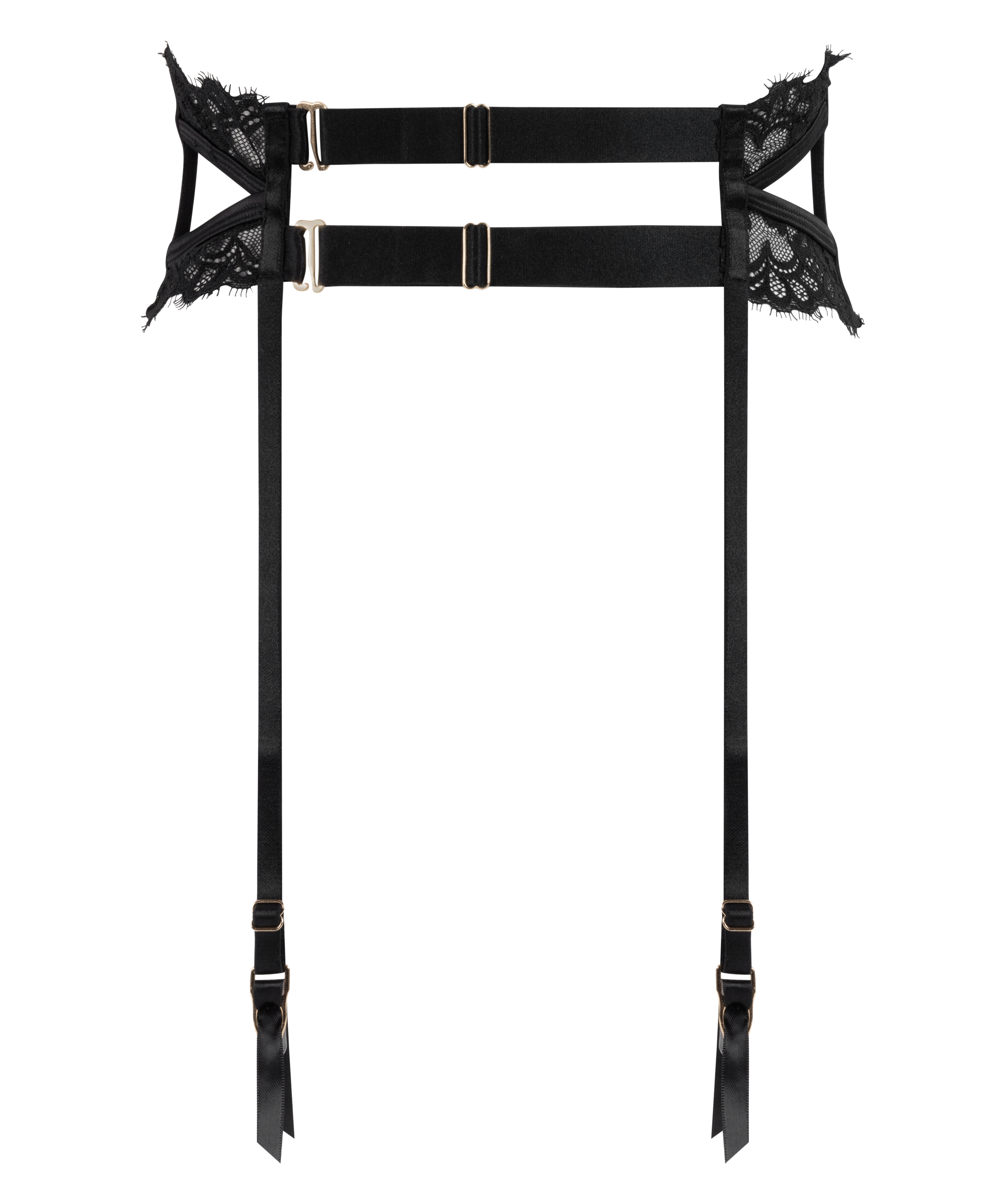 Porte-jarretelles Nisha, Noir, main