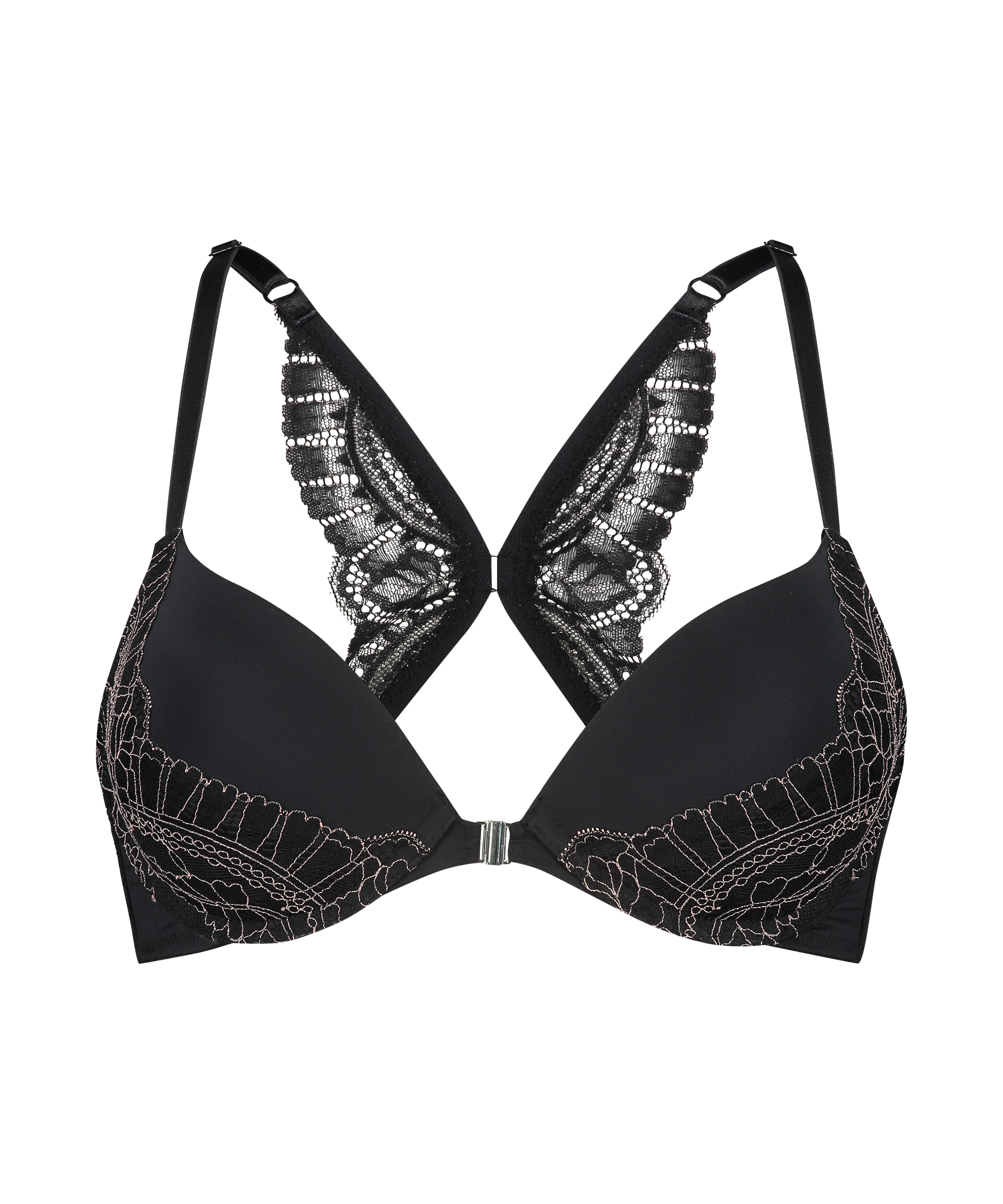 Soutien-gorge push-up à armatures préformé Coco, Noir, main