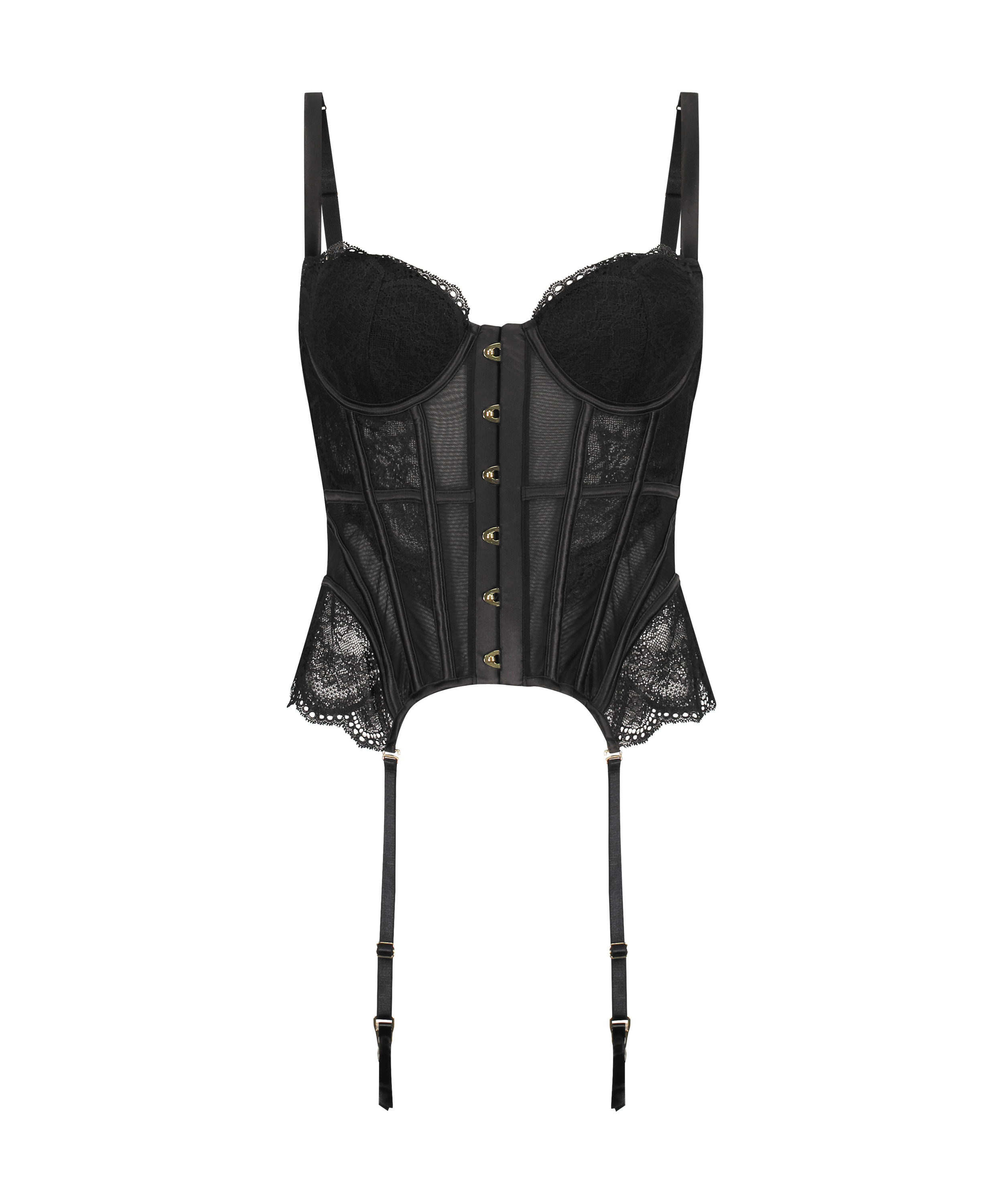 Bustier Fleur Nyakim, Noir, main