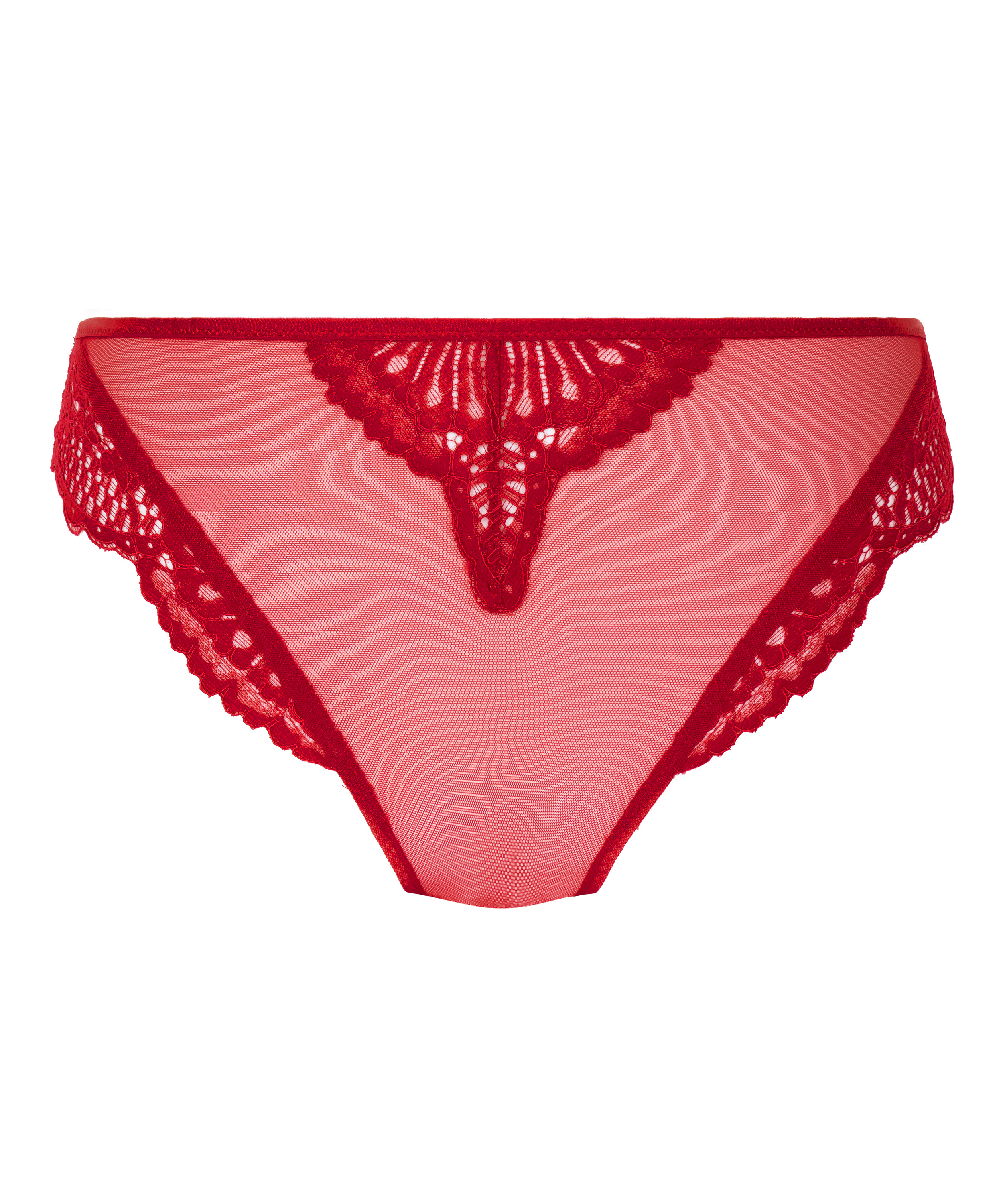 Culotte brésilienne Whitney, Rouge, main