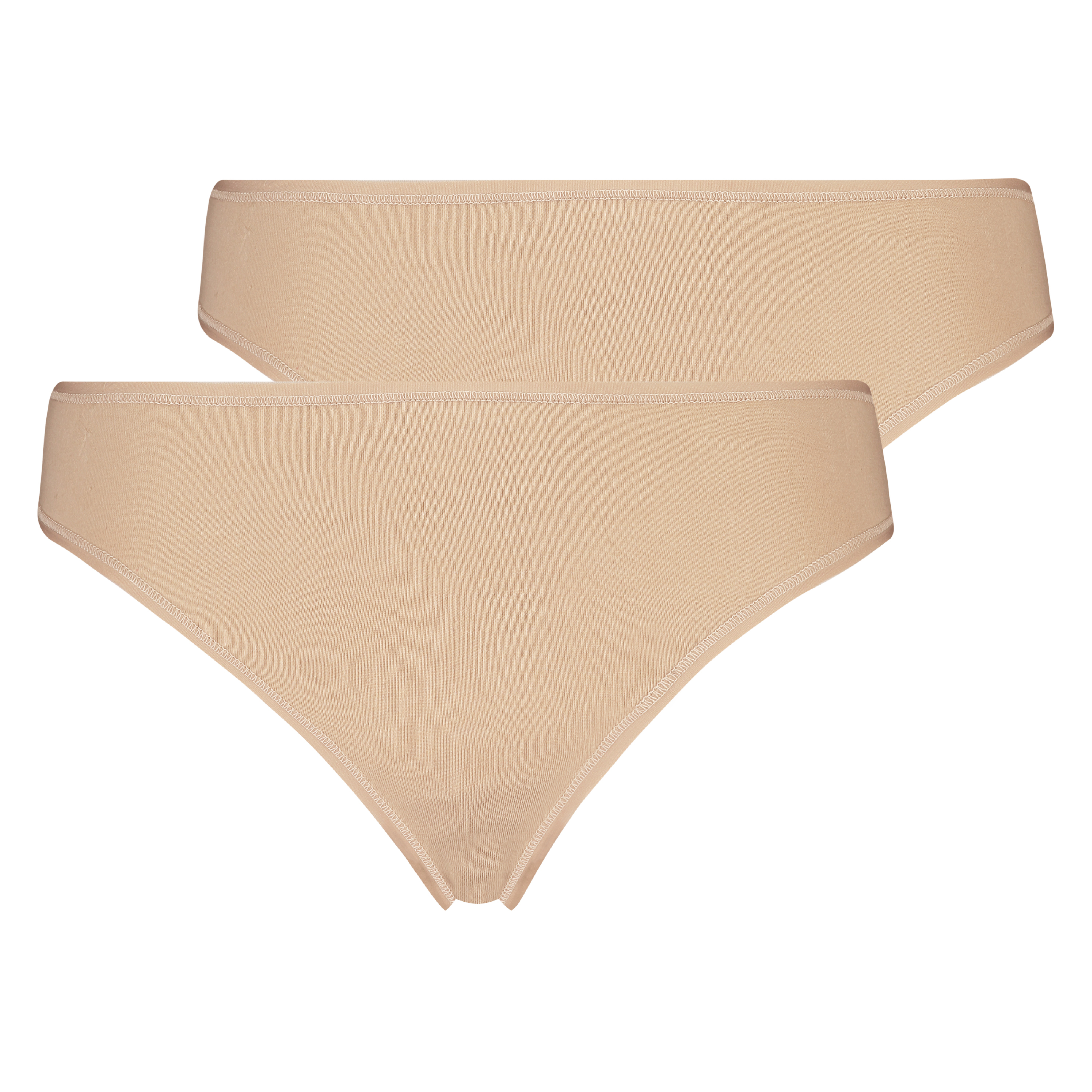 Lot de 2 string Kim Cotton, Beige, main