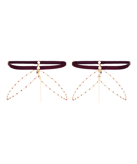 Jarretières Avela, Rouge