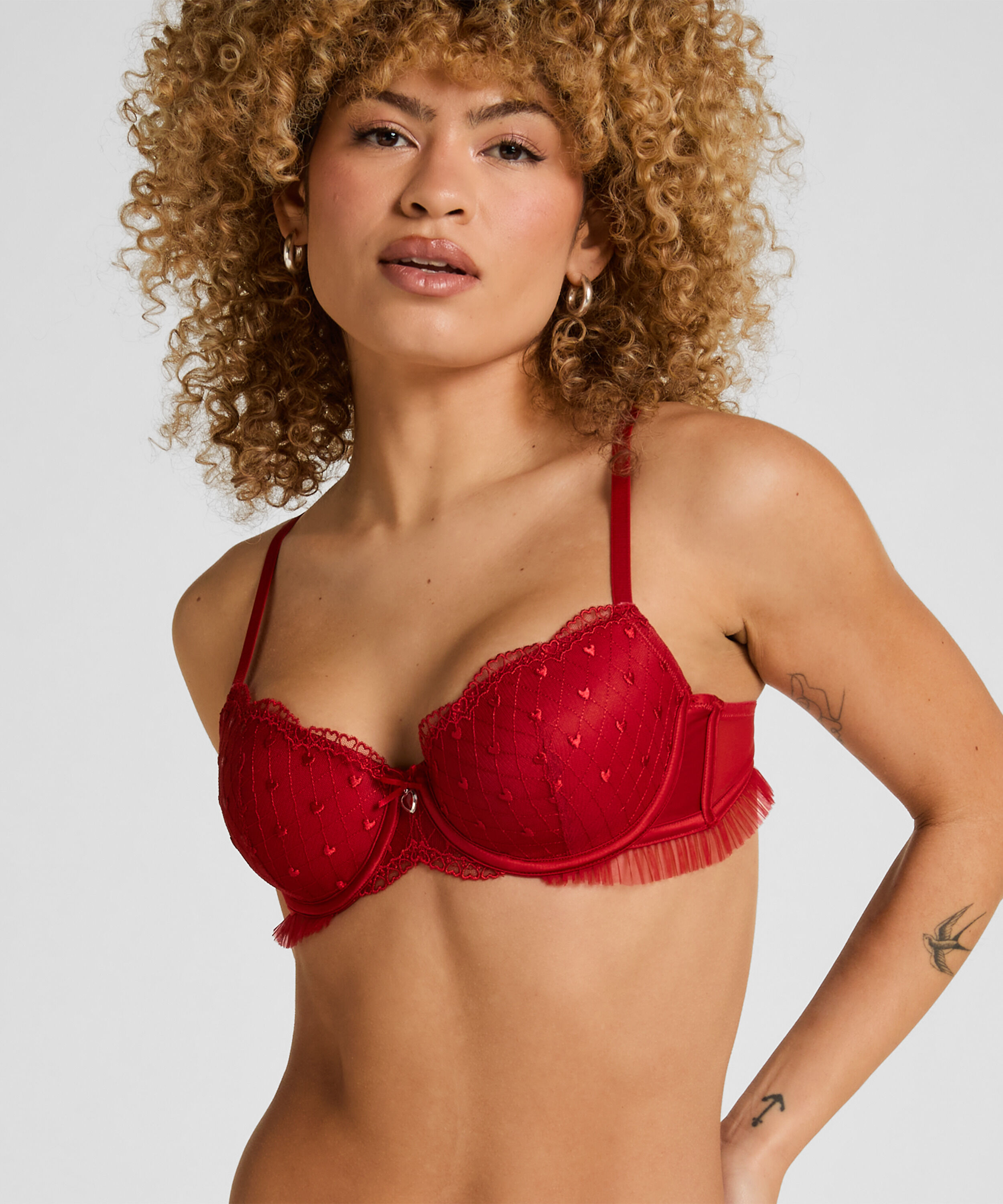 Cordelie Soutien-Gorge Armatures Rembourré, Rouge Cordelie Soutien-Gorge Armatures Rembourré, Rouge