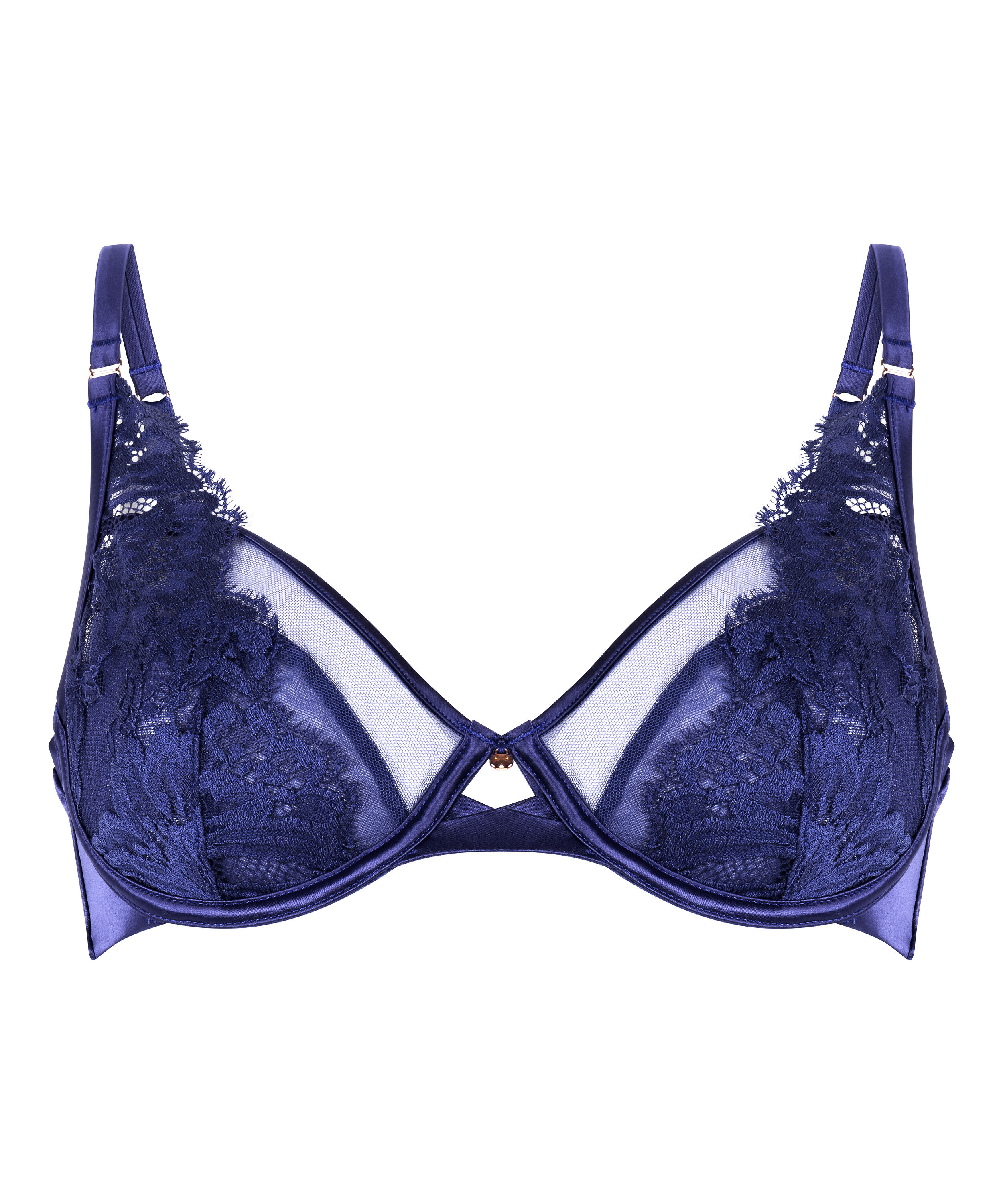 Soutien-gorge &agrave; armatures non-rembourr&eacute; Grace, Bleu