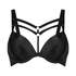 Soutien-gorge à armatures préformé push-up Shadow, Noir