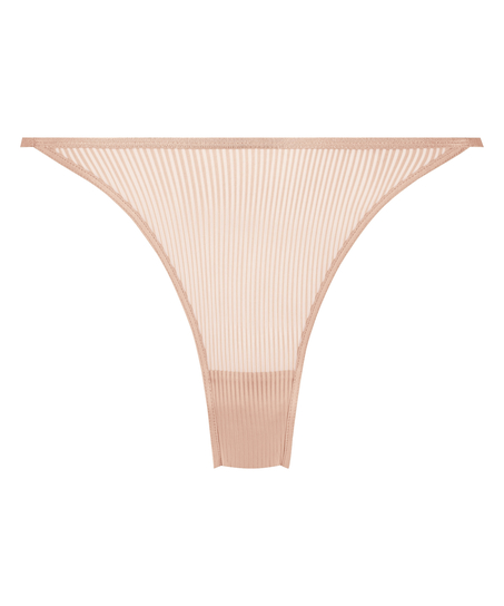 Slip brésilien jambes hautes Kaiden, Beige