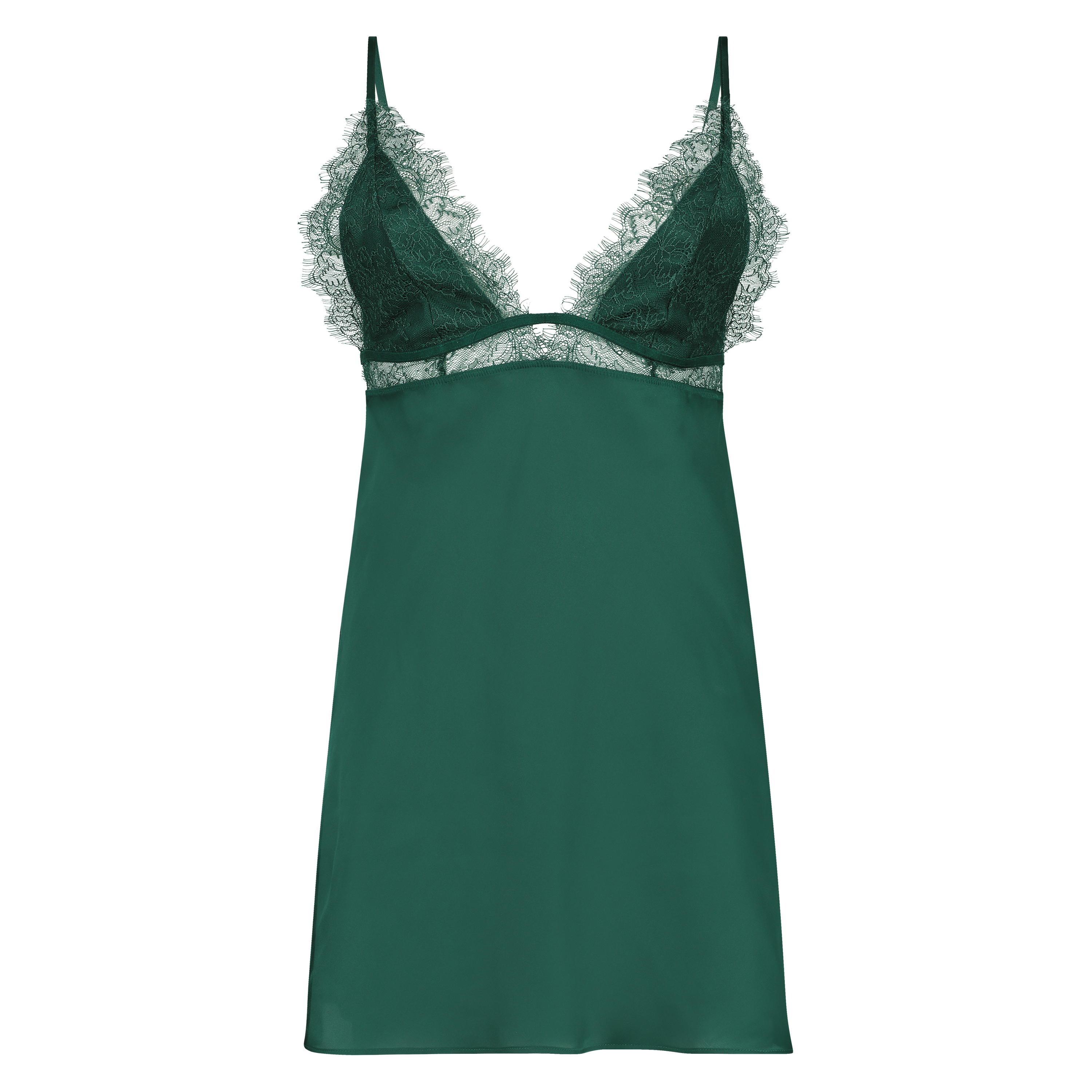Nuisette Satin Holly, Vert, main