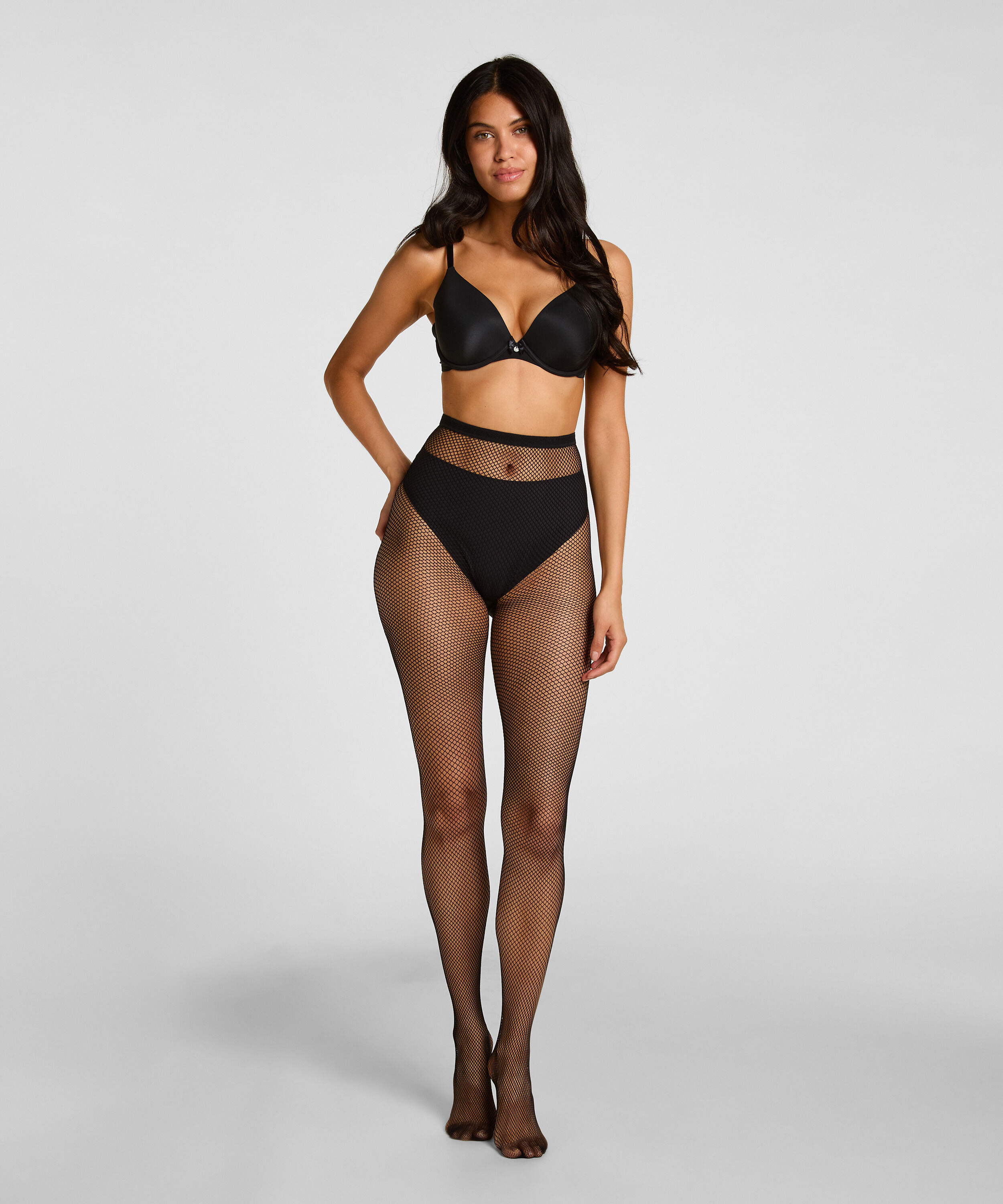Collants résille, Noir