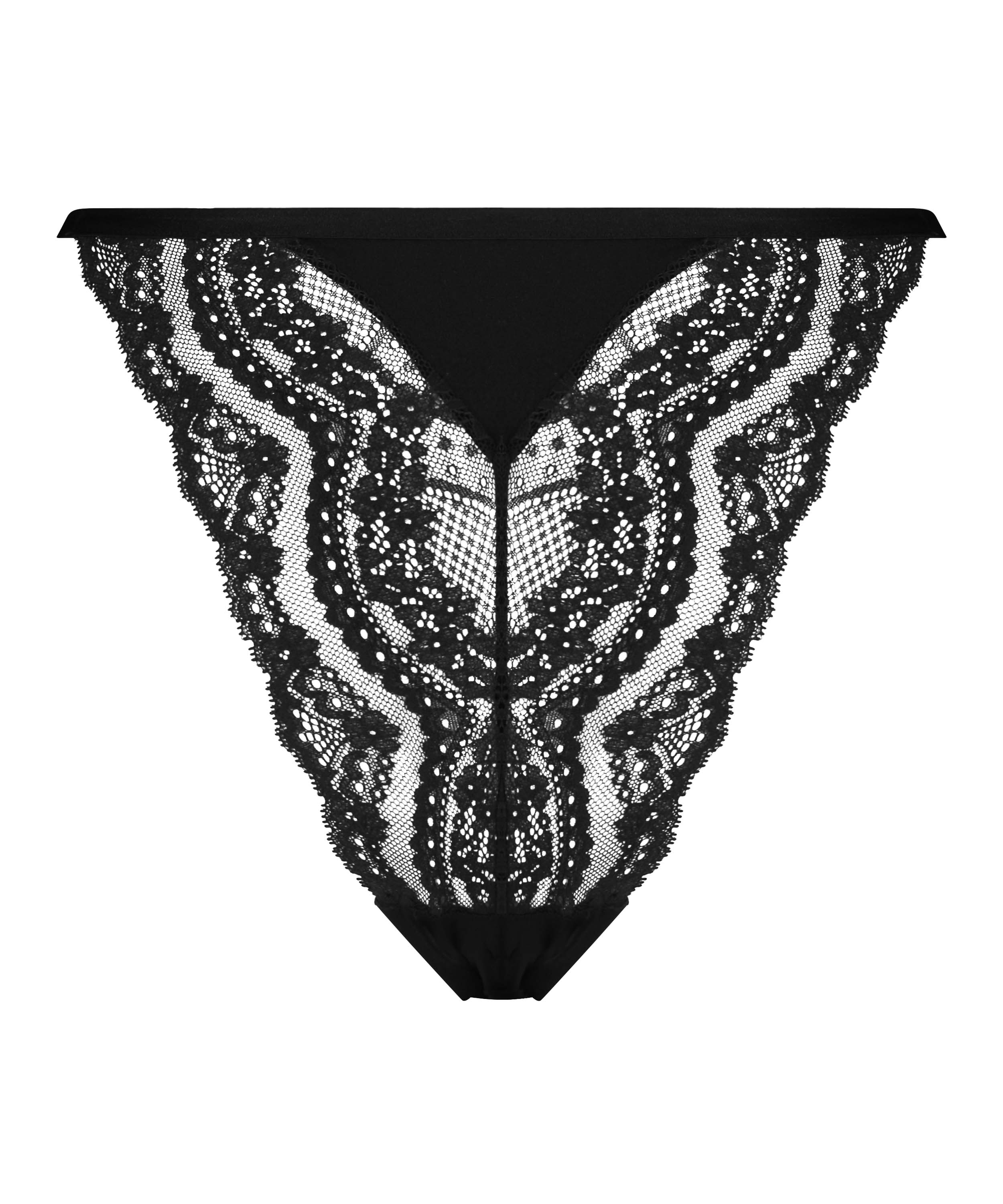 Slip brésilien Selina, Noir, main