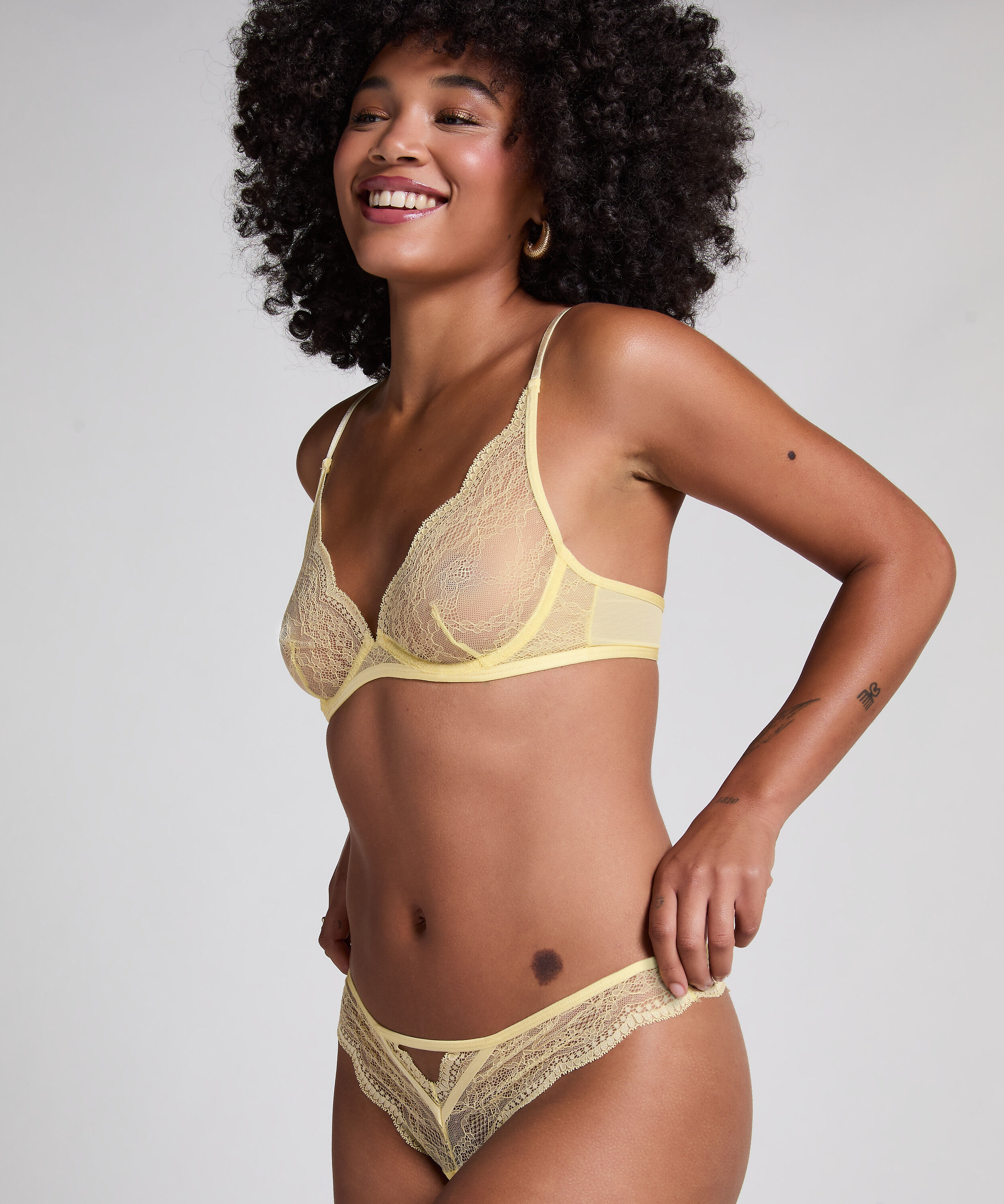 Soutien-gorge à armatures non-préformé Isabelle, Jaune