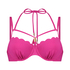 Haut de bikini Lurex Scallop, Rose