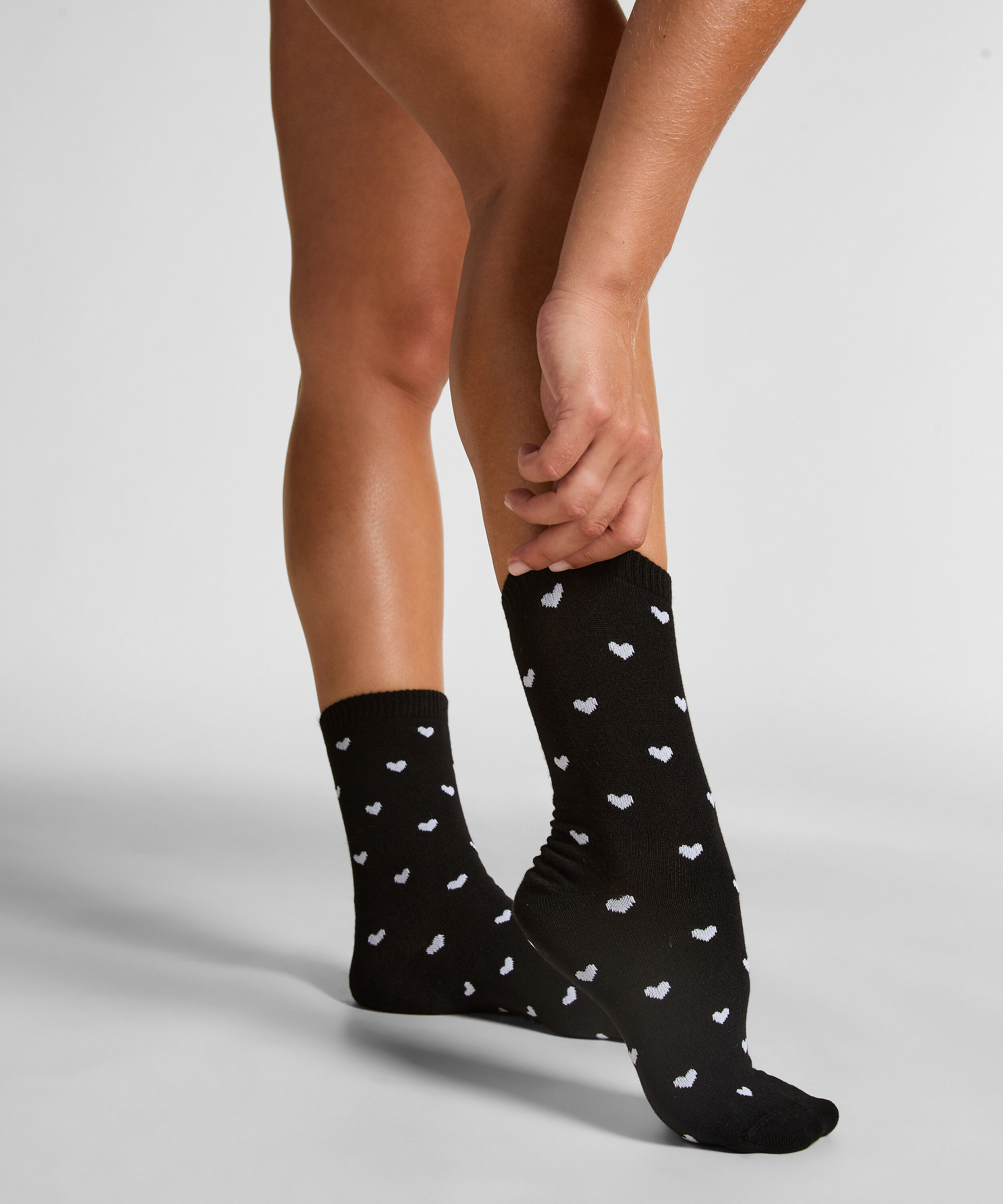 Chaussettes courtes en modal, Noir Chaussettes courtes en modal, Noir