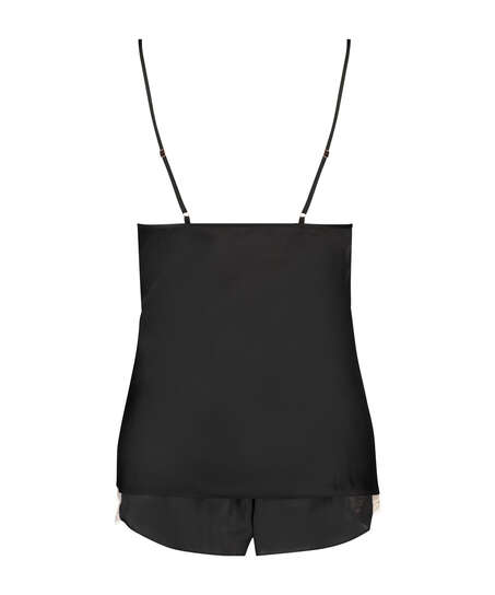Ensemble pyjama Satin , Noir