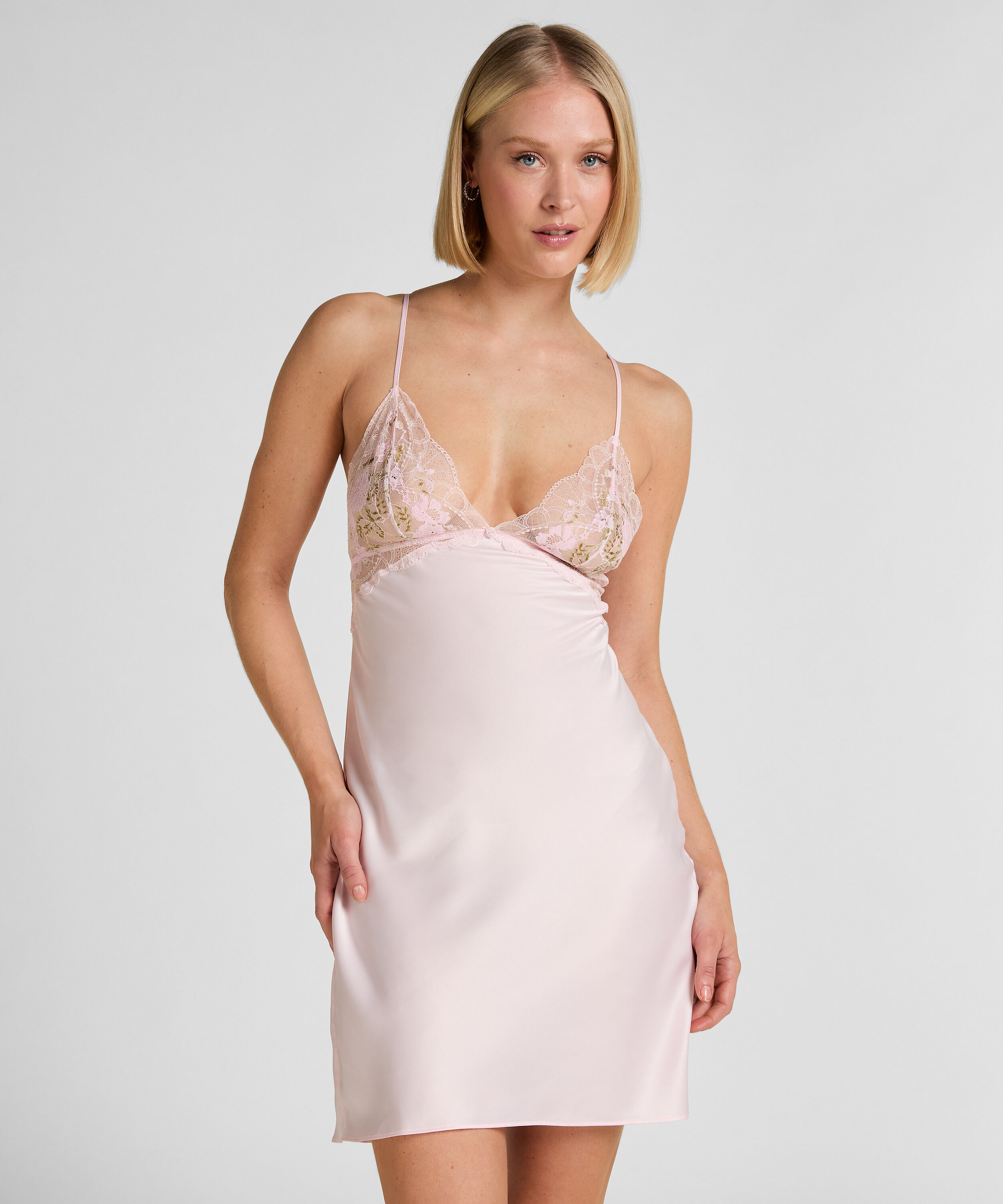 Nuisette Satinée Miri, Rose Nuisette Satinée Miri, Rose