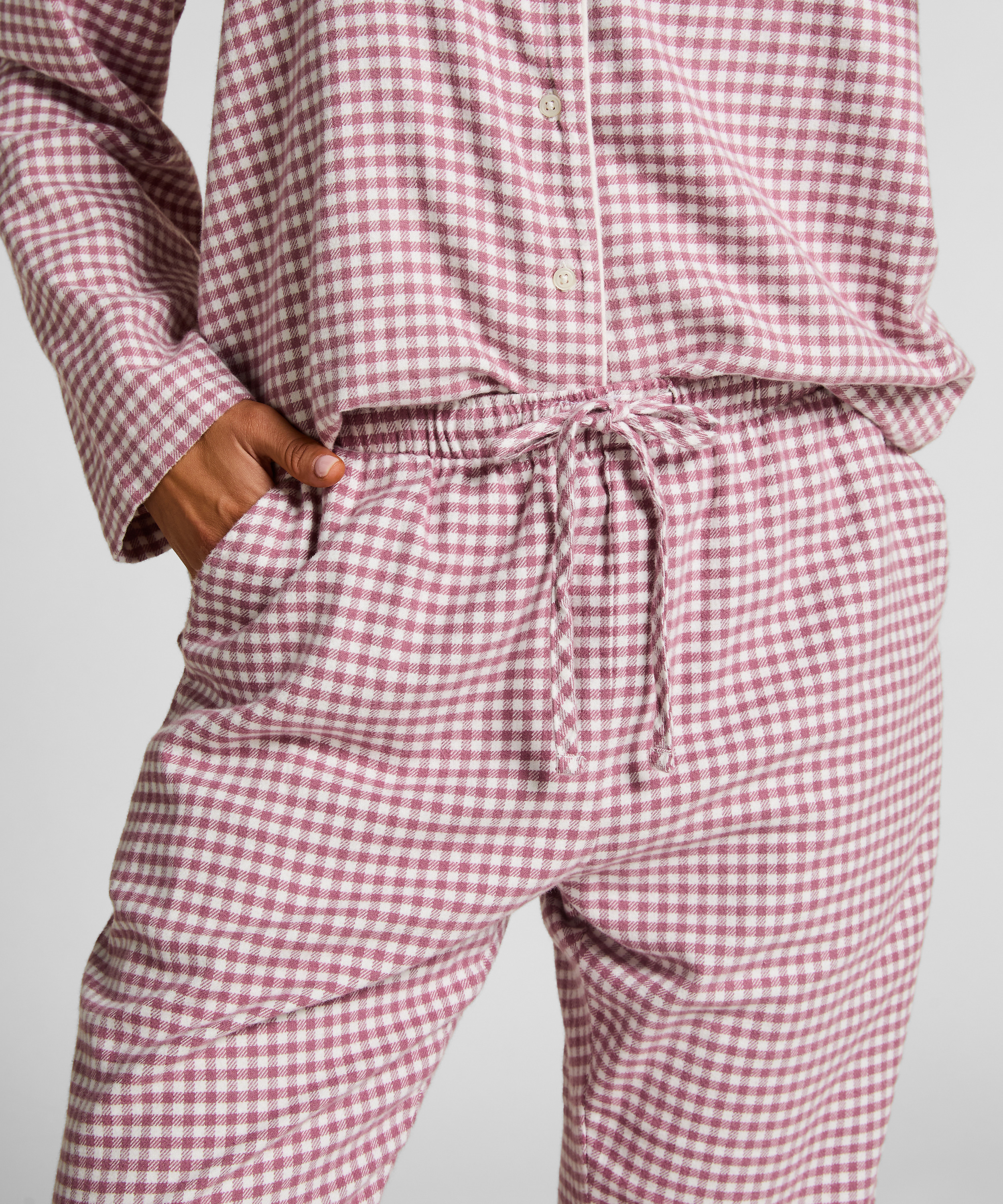 Pantalon de Pyjama Flanel, Violet, main