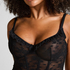 Soutien-gorge &agrave; armatures non rembourr&eacute; longline Darcy, Noir