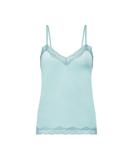 Camisole velours Dentelle, Vert