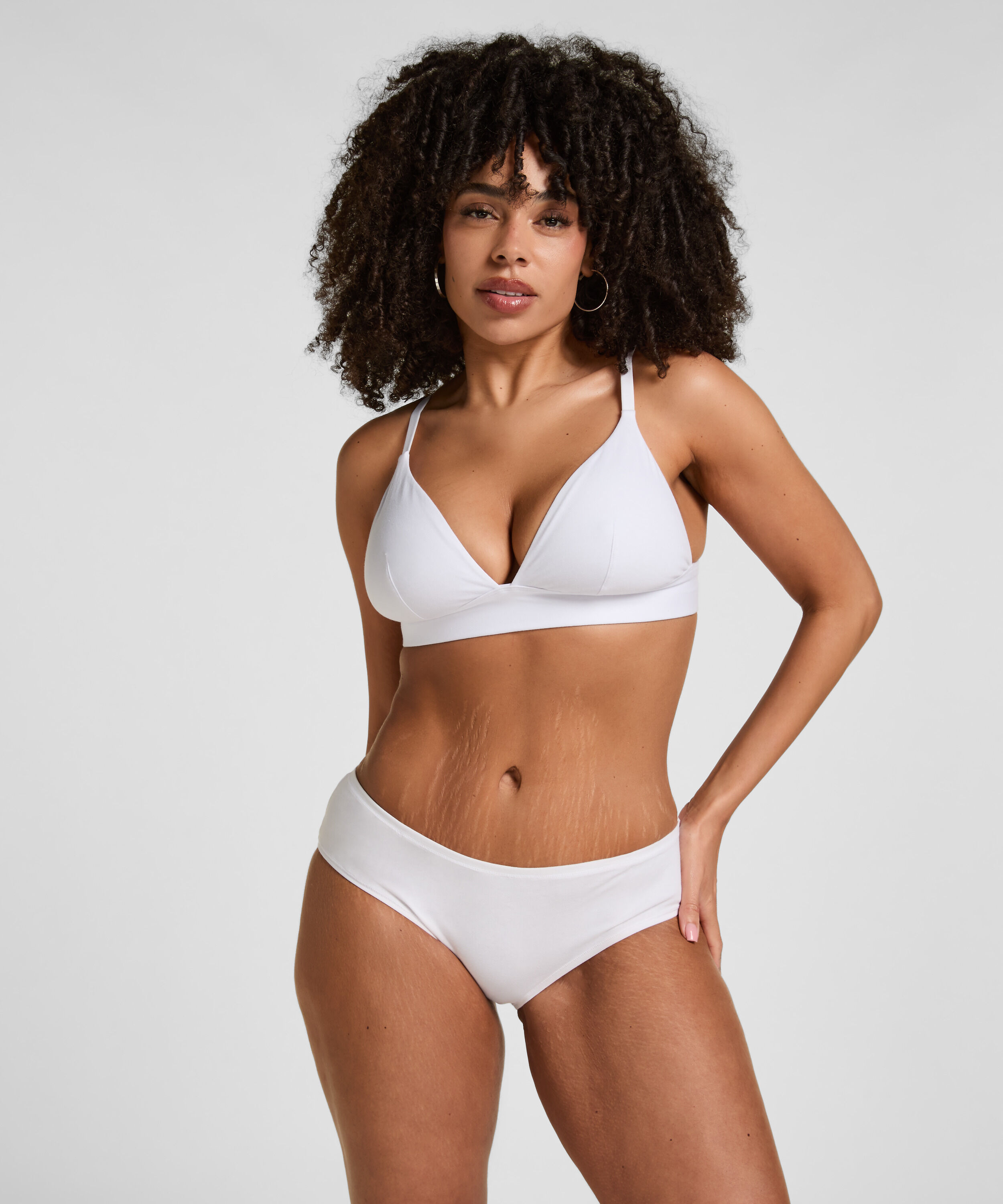 Coton Slip Brésilien Kira, Blanc