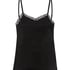 Camisole velours Dentelle, Noir