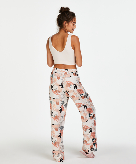 Pantalon de pyjama tissé, Rose
