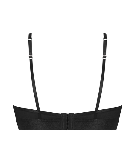 Soutien-gorge bustier non-rembourré à armatures Luna, Noir