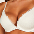 Soutien-gorge à armatures préformé push-up Marine, Blanc