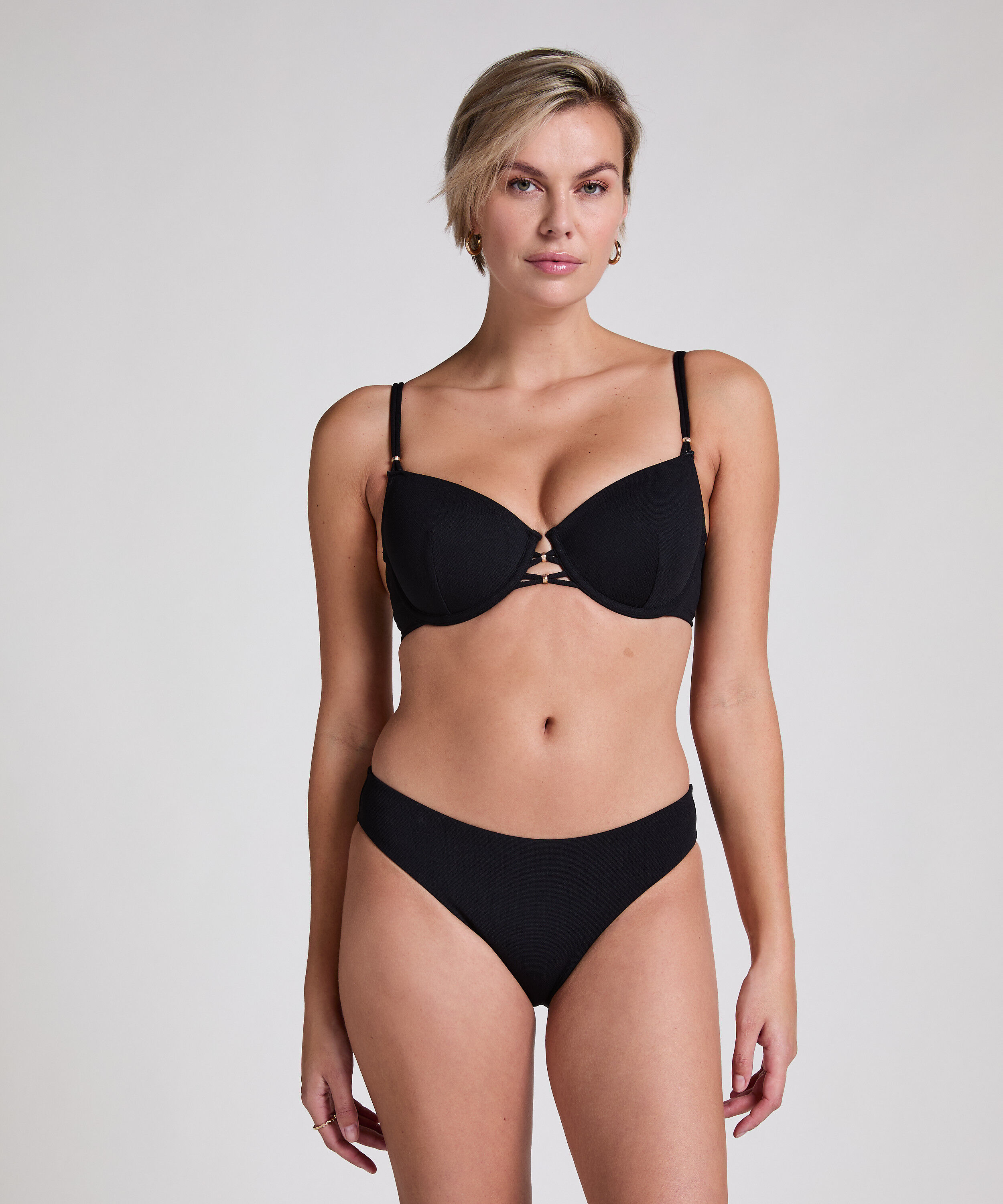 Slip de Bikini Rio Holbox, Noir Slip de Bikini Rio Holbox, Noir