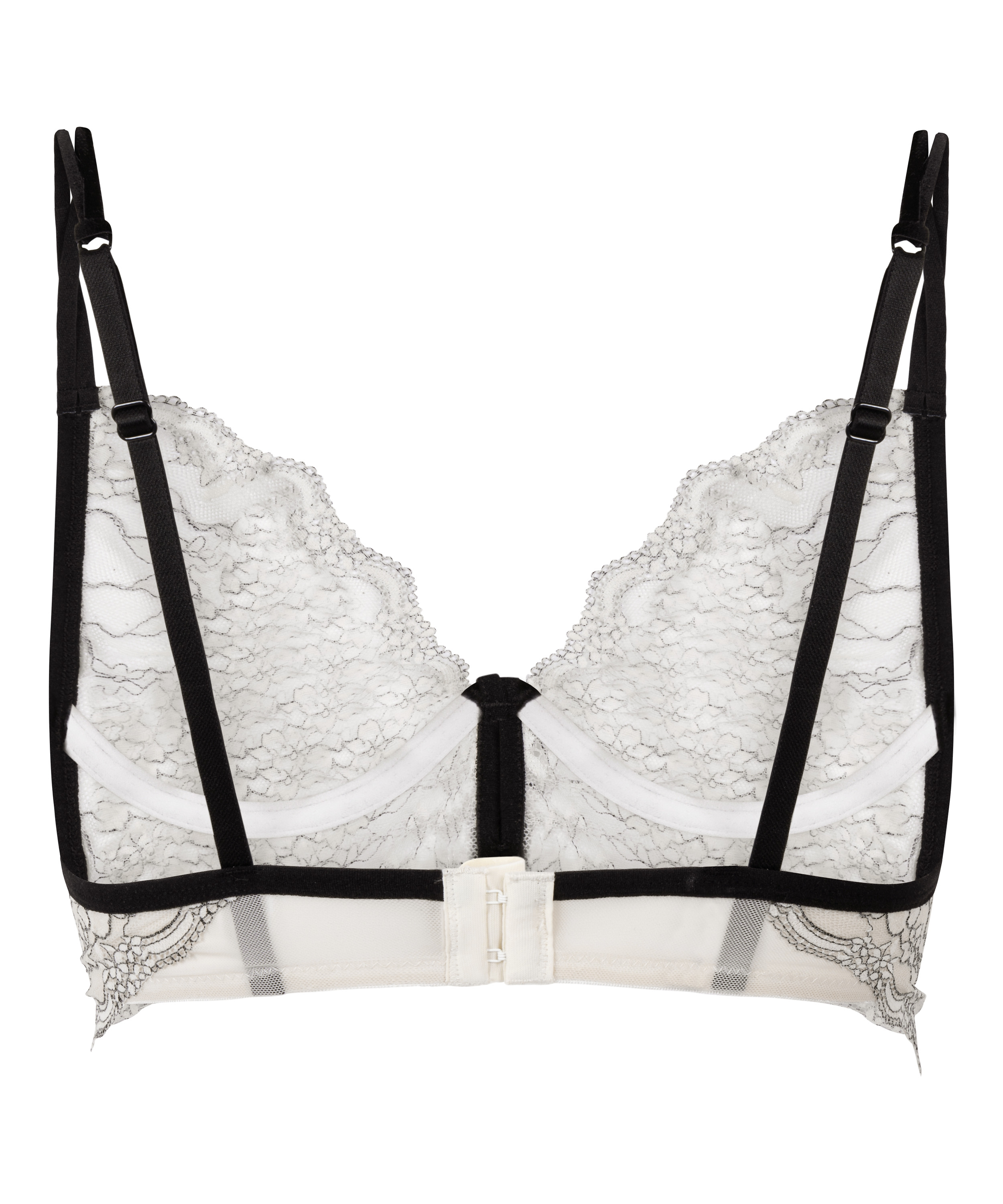 Soutien-gorge à armatures non-rembourré longline Agnes, Blanc, main
