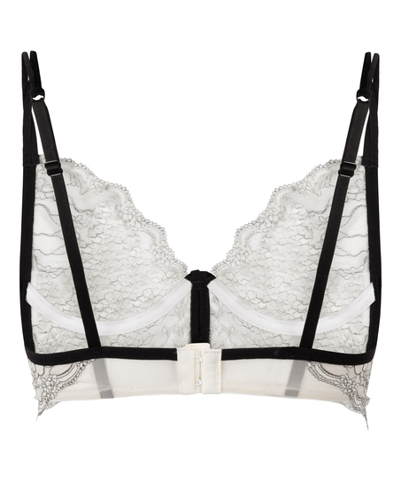 Soutien-gorge à armatures non-rembourré longline Agnes, Blanc