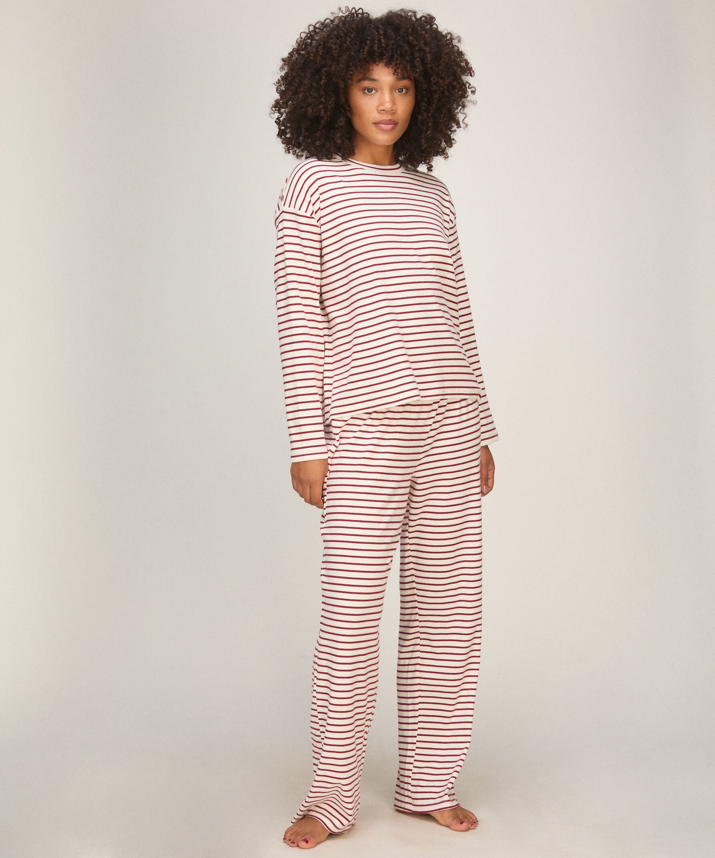 Pyjama en jersey de coton, Rouge
