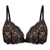 Soutien-gorge push-up &agrave; armatures pr&eacute;form&eacute; Teddy, Noir