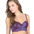 Padded longline push-up bra Bijoux, Violet
