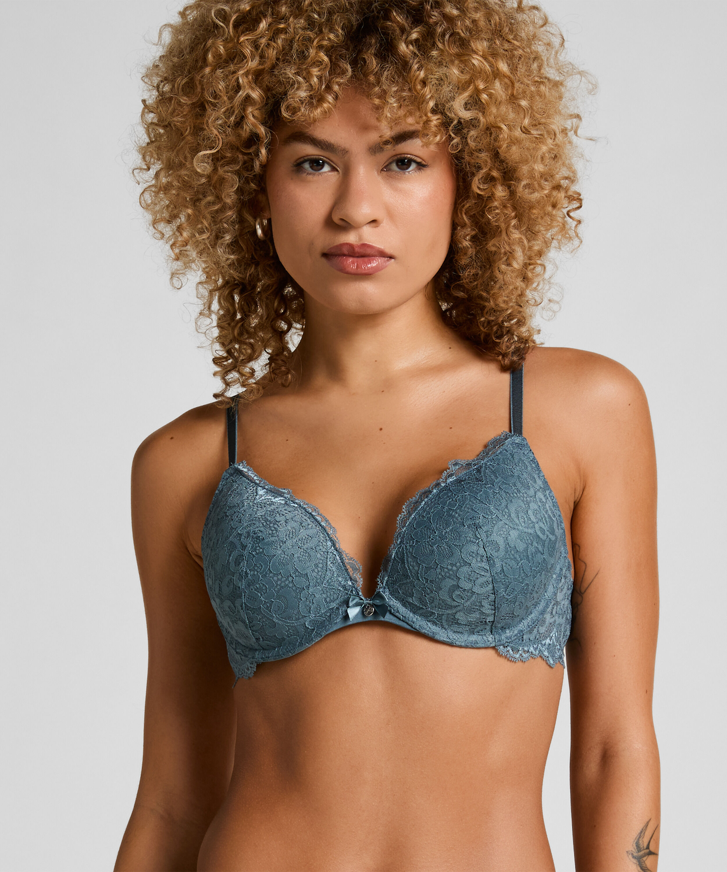 Soutien-gorge &agrave; armatures pr&eacute;form&eacute; push-up Marine, Bleu