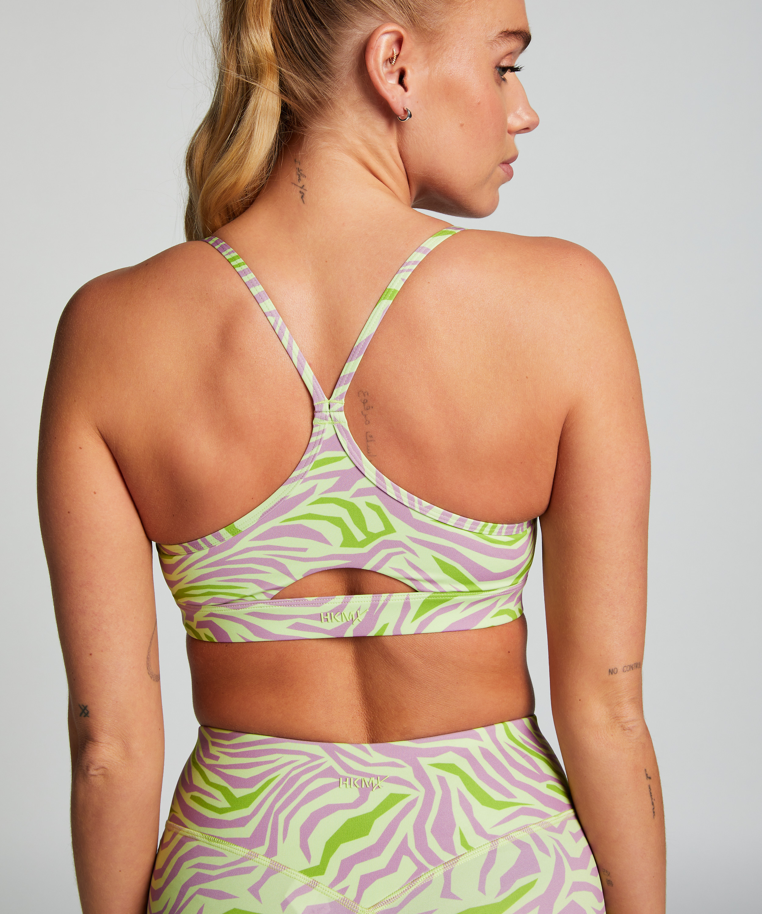 HKMX Brassière de sport de niveau 1, Vert, main