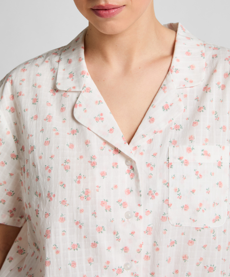 Veste de pyjama, Blanc