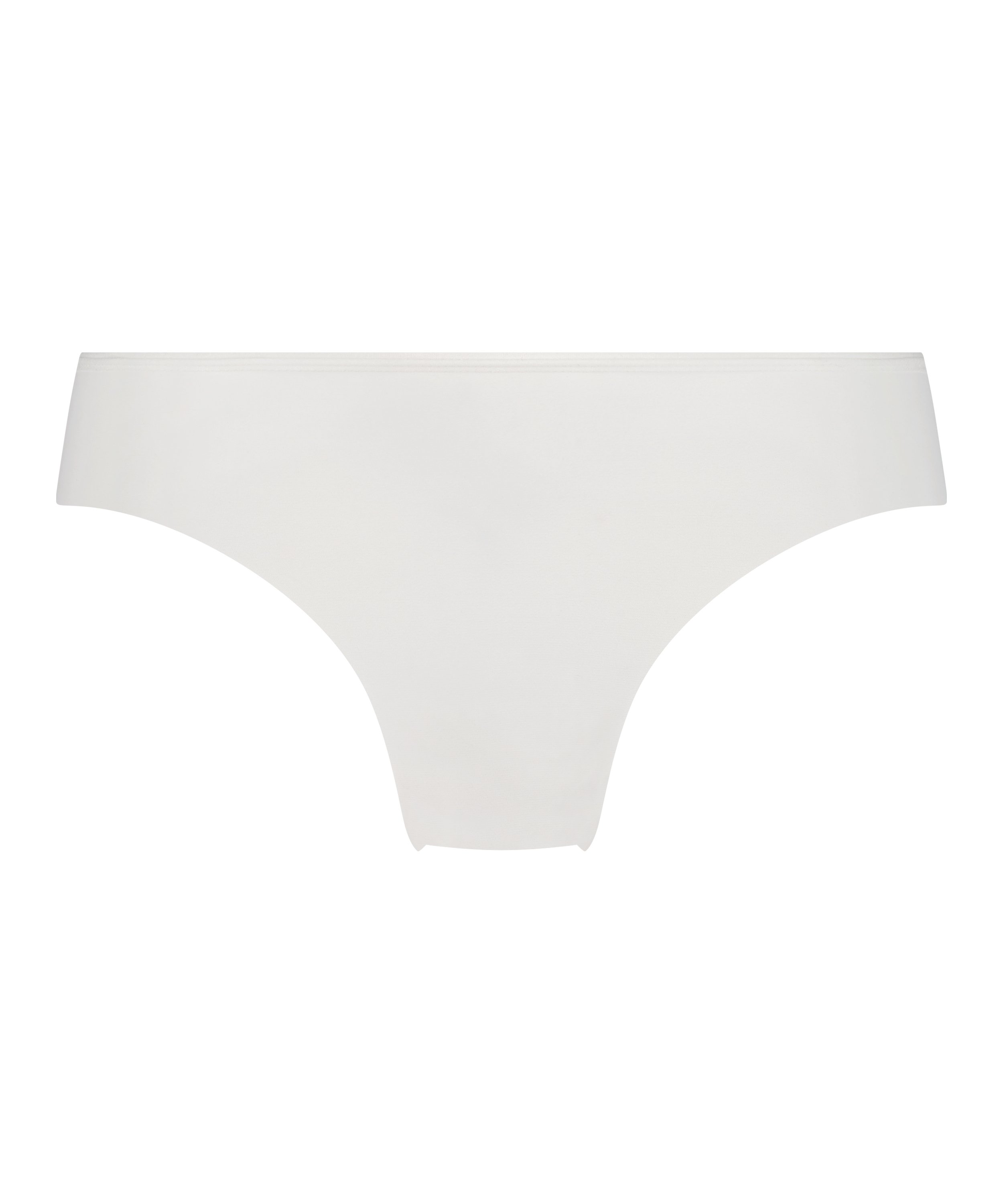 Slip brésilien Invisible Lace Back, Blanc, main