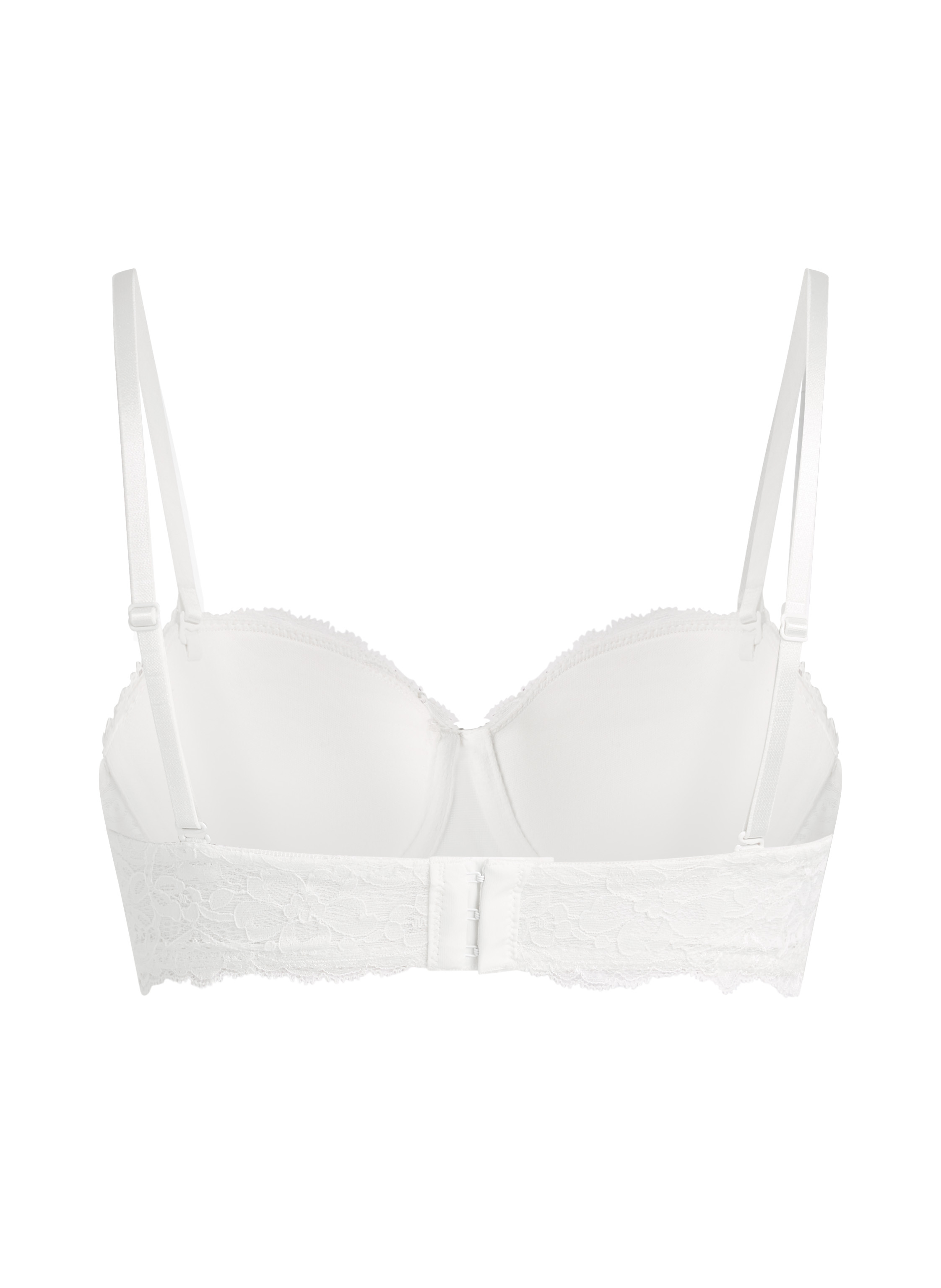 Soutien-gorge à armatures préformé Marine, Blanc, main